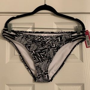 Target Tropical Black & White Cheeky Swim Bottoms